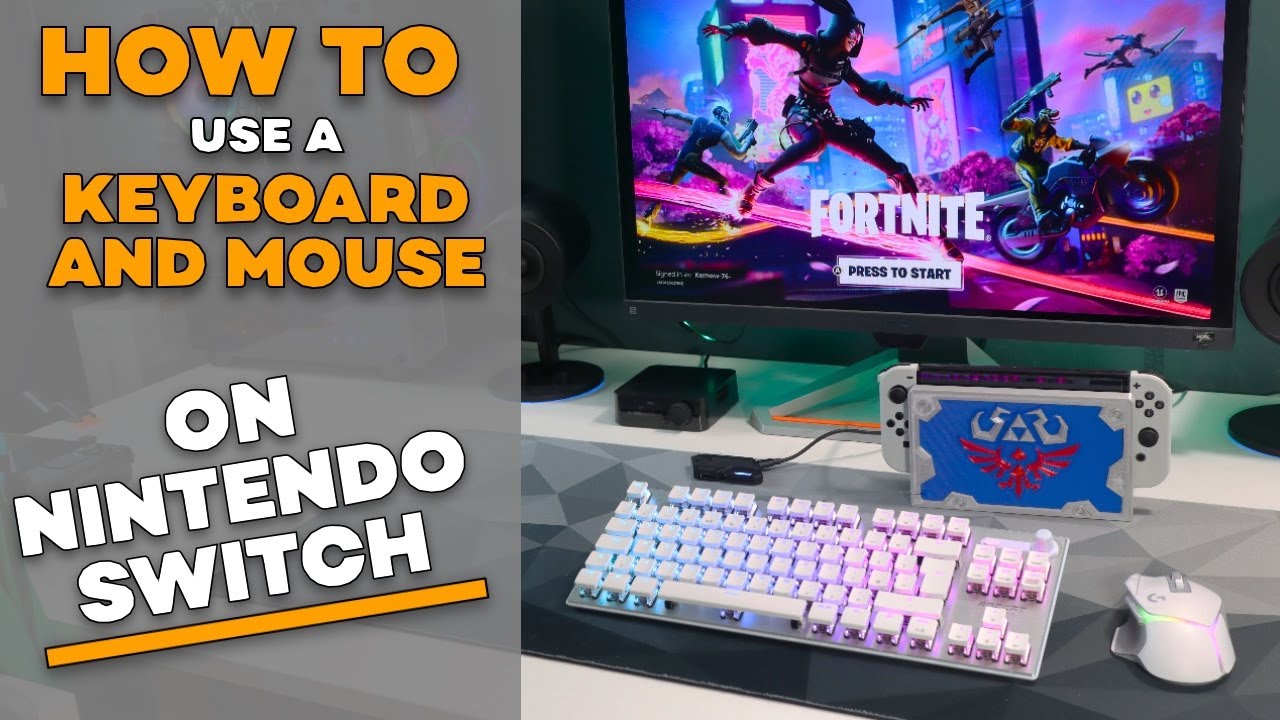 Как играть в Fortnite с помощью клавиатуры и мыши на Nintendo Switch, подключенной к PS5 и XBOX
