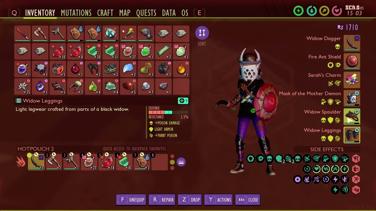 Grounded Black Widow Poison Build