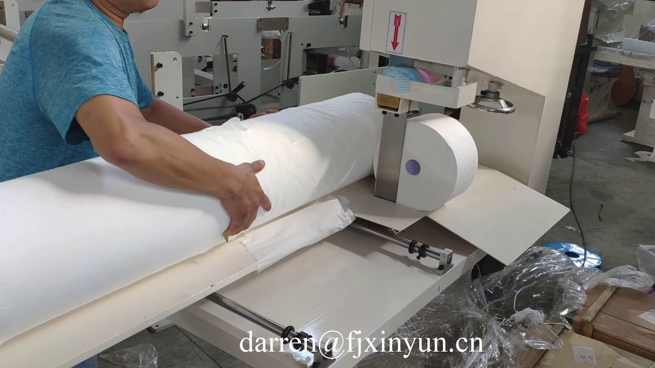 Low cost manual JRT jumbo roll toilet paper cutting machine