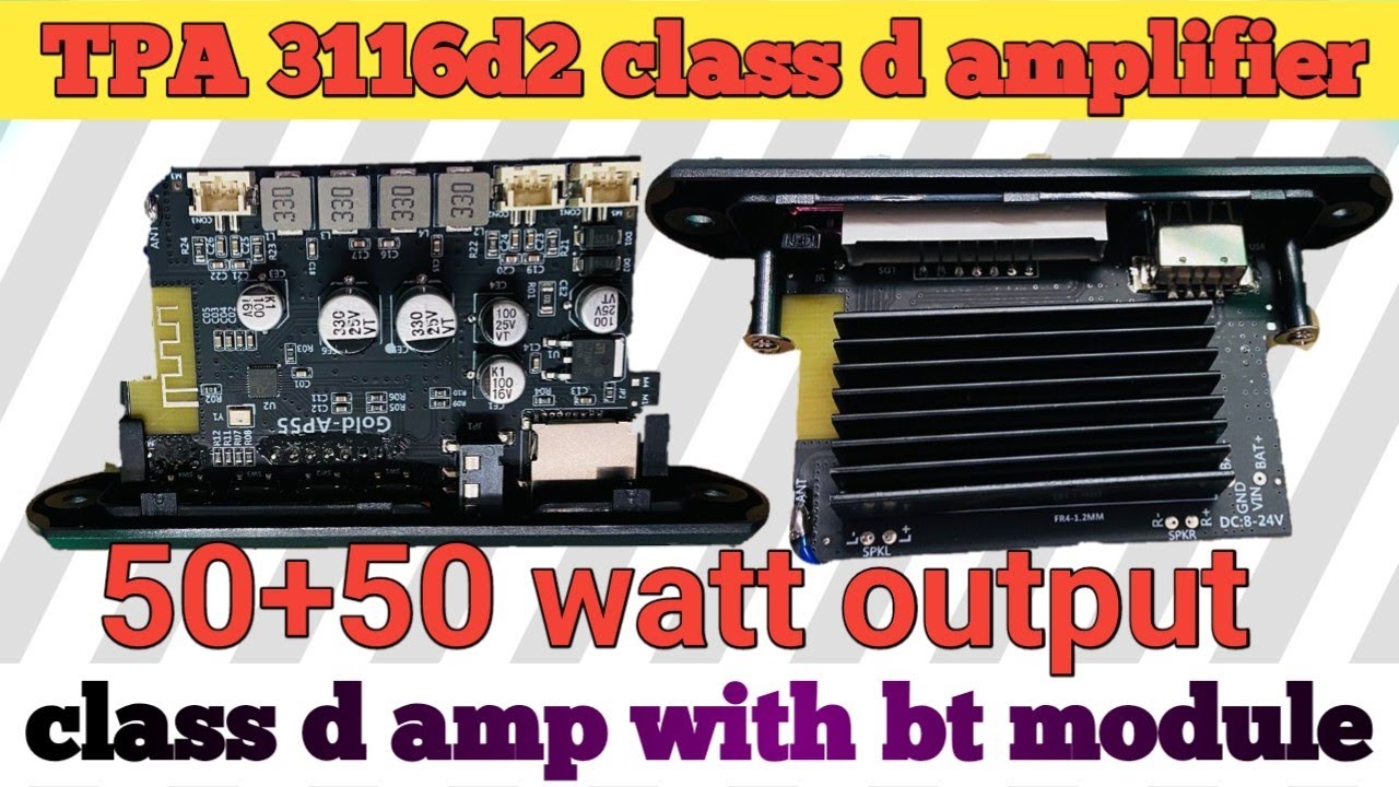 TPA 3116d2 class d amplifier / class d amp with bt module