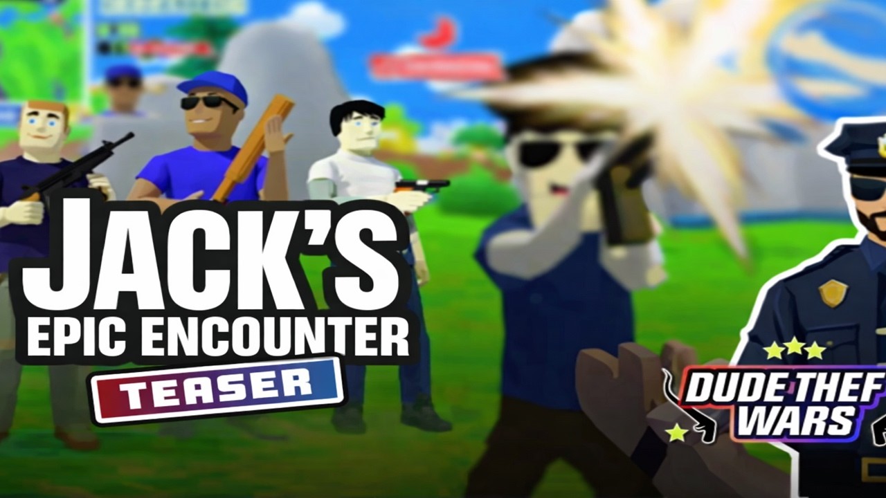 Jack's Thrilling Encounter in Dude Theft Wars - An Epic Action Short Film