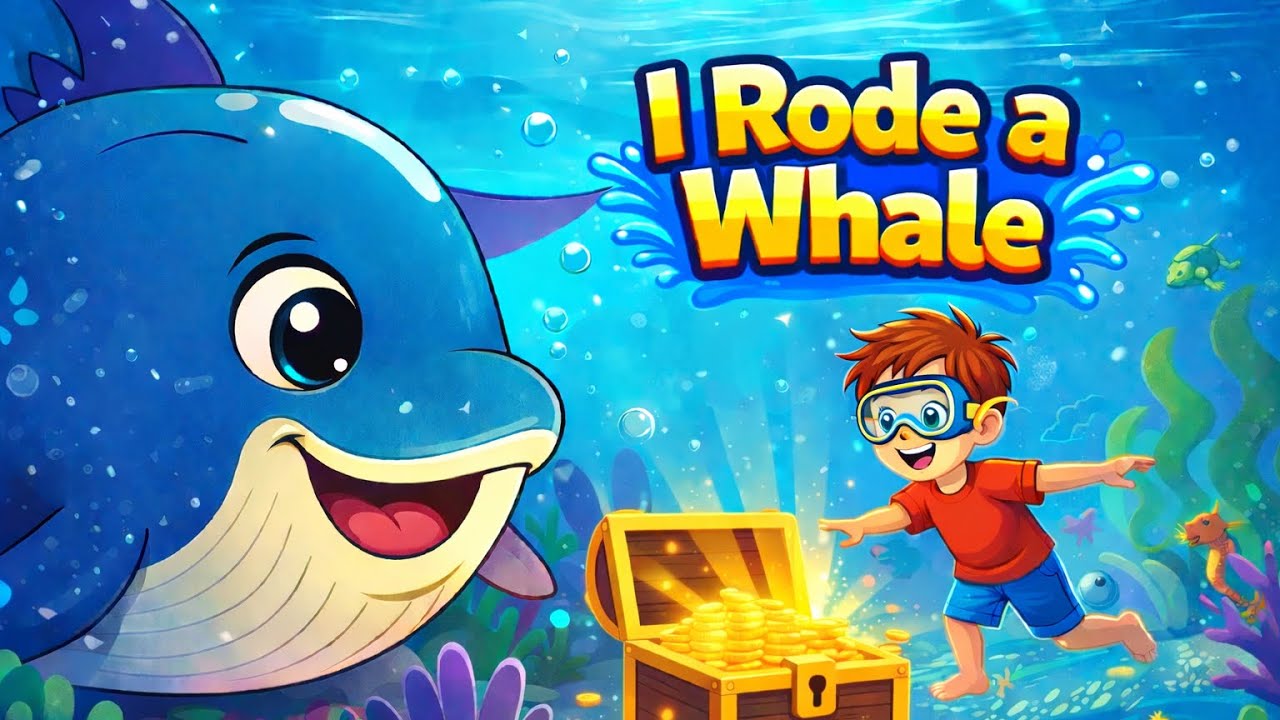 I Rode a Whale | Low stimulation | Song for toddlers