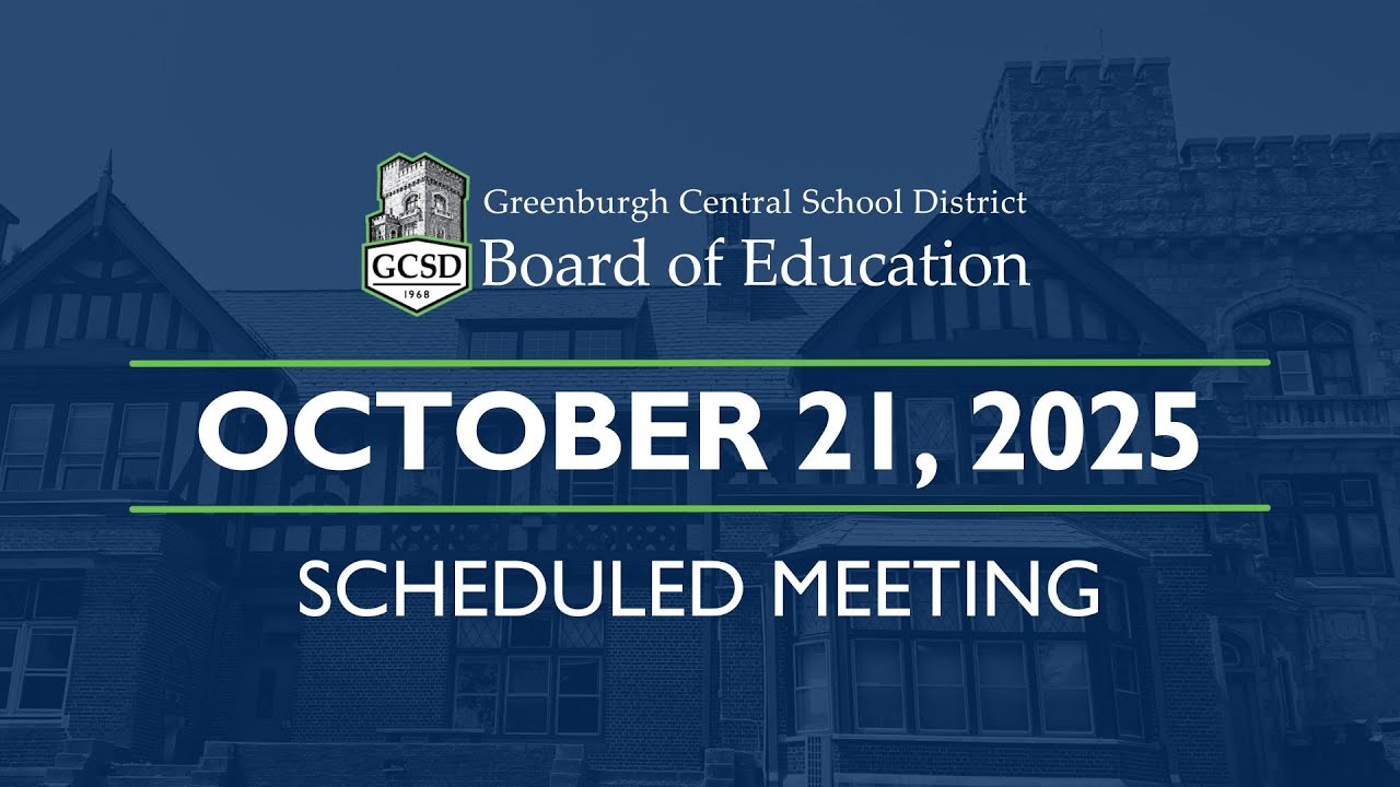 GCSD Board Of Education Meeting- October 21st 2025