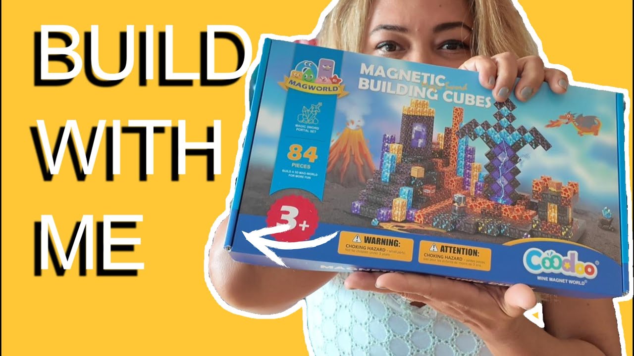 Coodoo Build Mine Magnet World Magic Portal Set | Magnetic Tiles Building Blocks DEMO