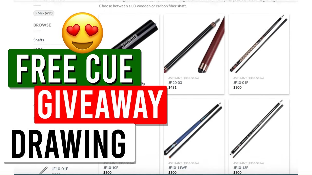 Free Cue Giveaway Drawing