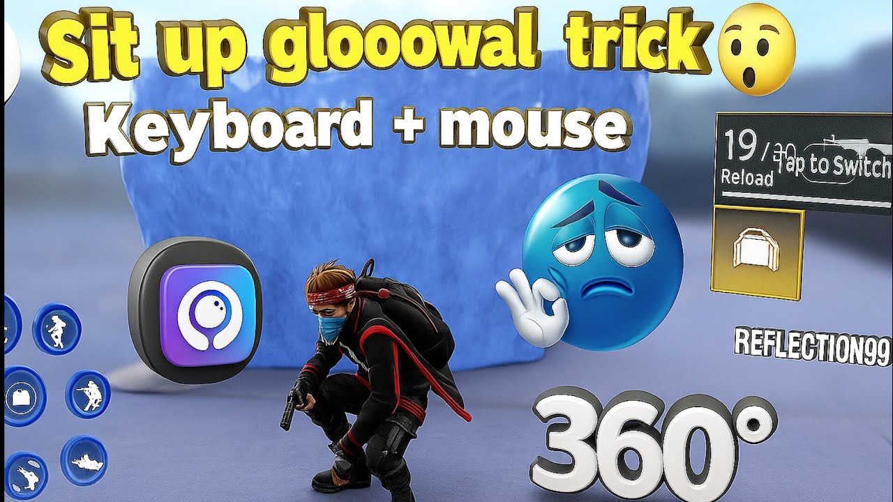 How to prefect sit up gloowal trick or sensitivity geekgamer || moowii gaming sit up gloowal  ||