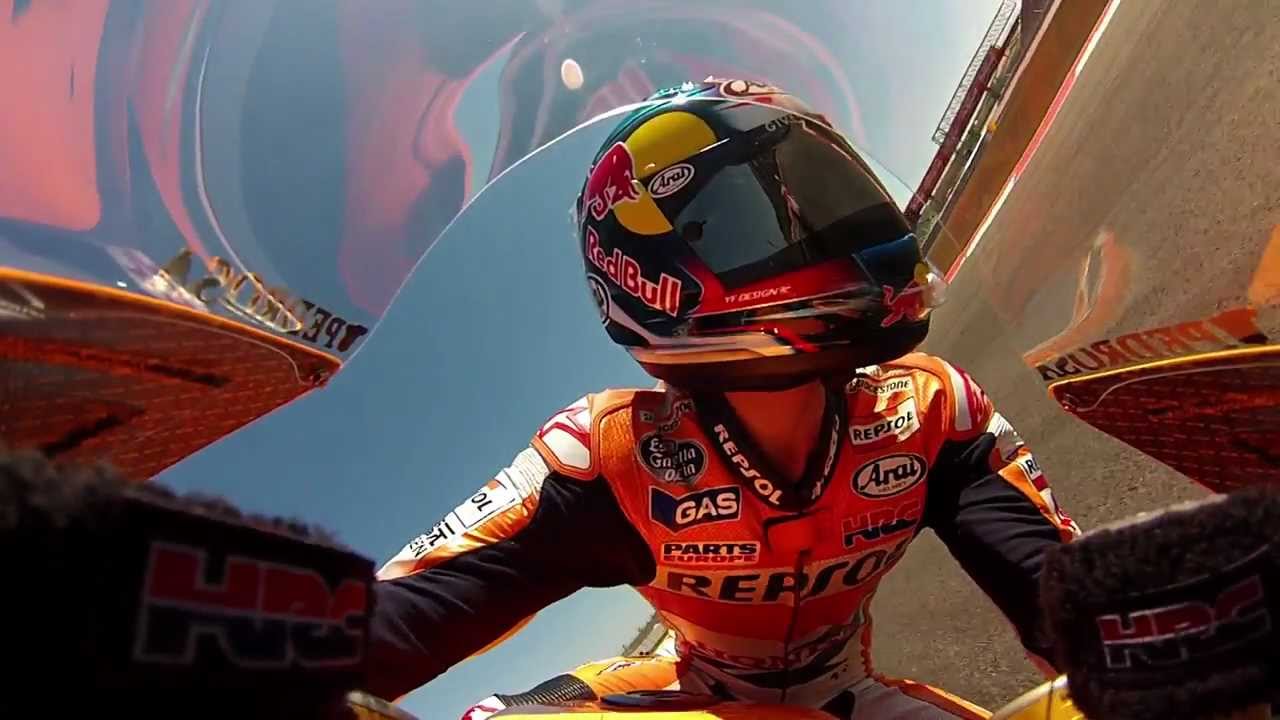 Dani Pedrosa GoPro action - MotoGP Pre-Season Testing Austin