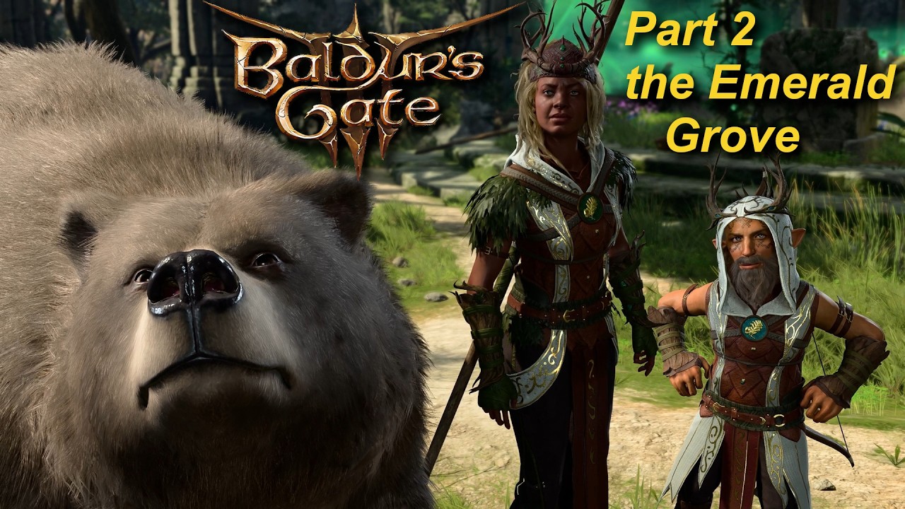 Baldur's Gate 3 Duo Honour Mode. Fallen Aasimar of Two Oaths Part 2. The Emerald Grove.