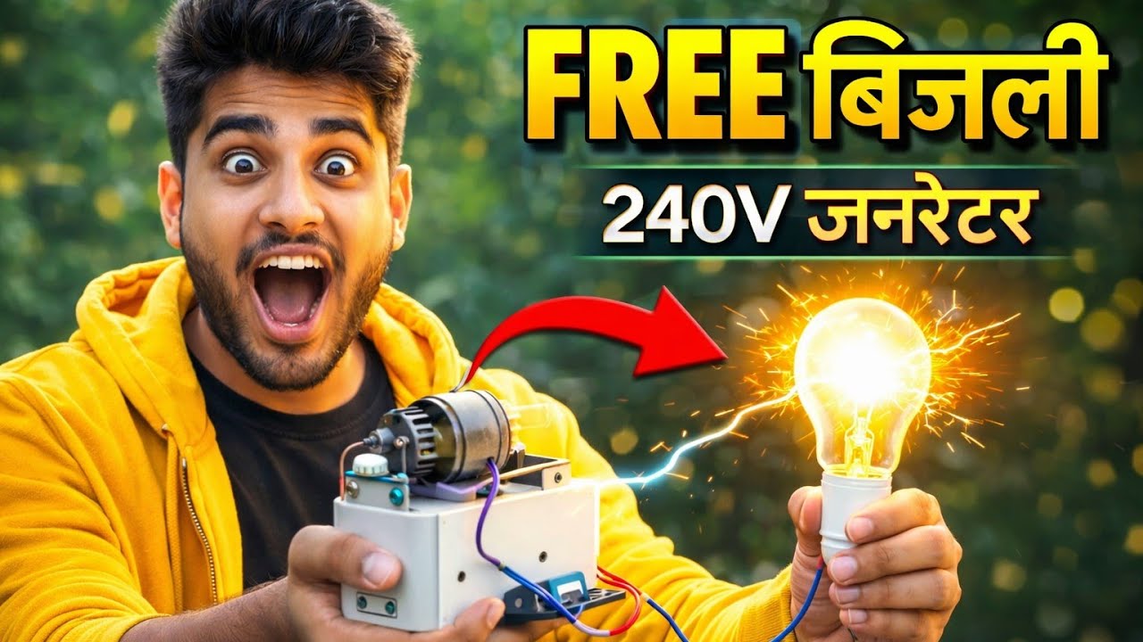 ⚡ How to Make a Generator at Home | DIY Electric Generator | Electronics Project 🔌