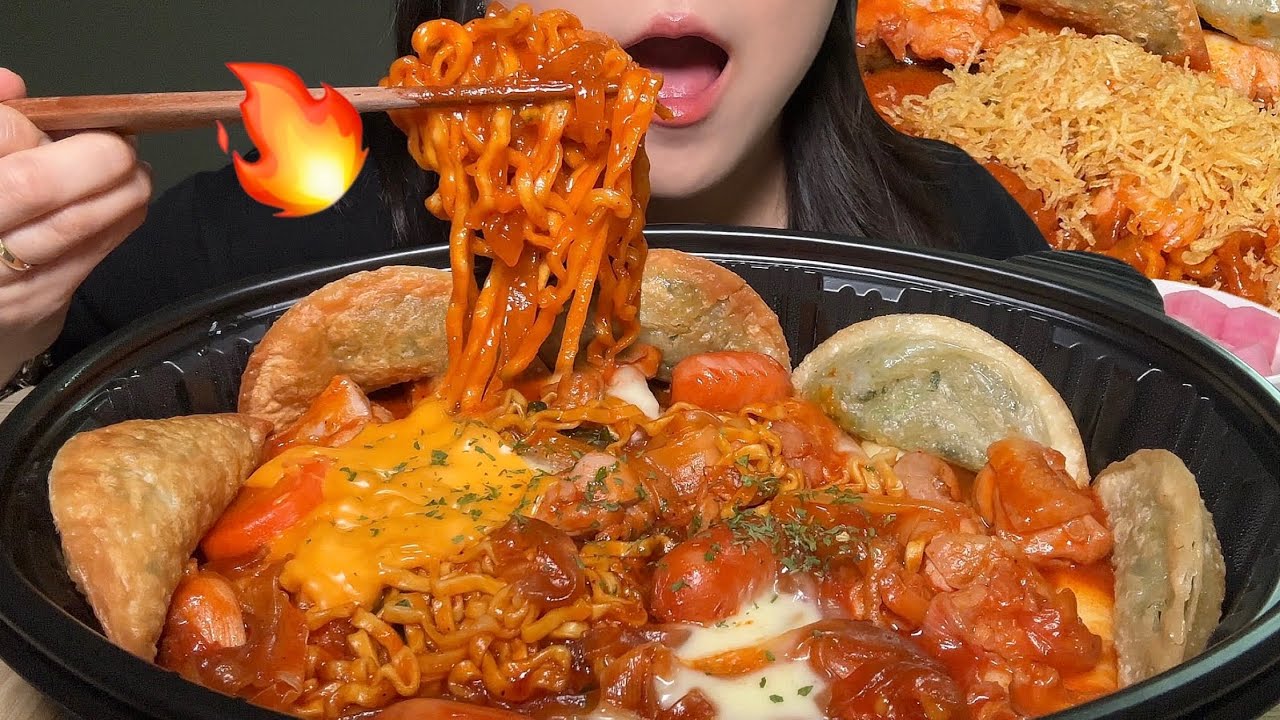 두찜 신메뉴 불닭로제찜닭 먹방!🔥 Buldak Rosé Steamed Chicken mukbang