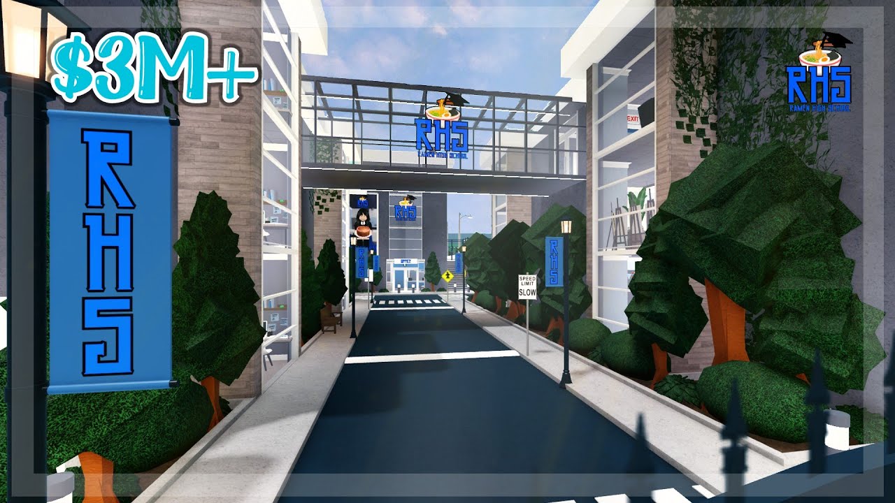 Bloxburg Modern Boarding High School Tour [$3M+]