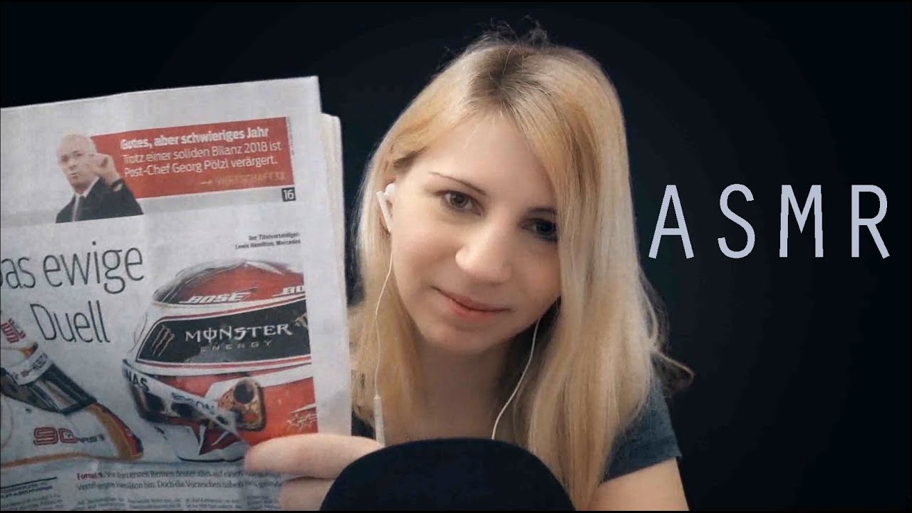 ASMR Whisper | Playing with Newspaper (Tapping, Brushing, Crackling and Ripping)