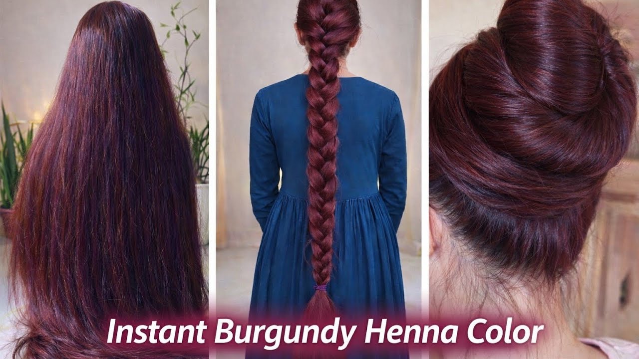 Instant Burgundy Henna Color| 