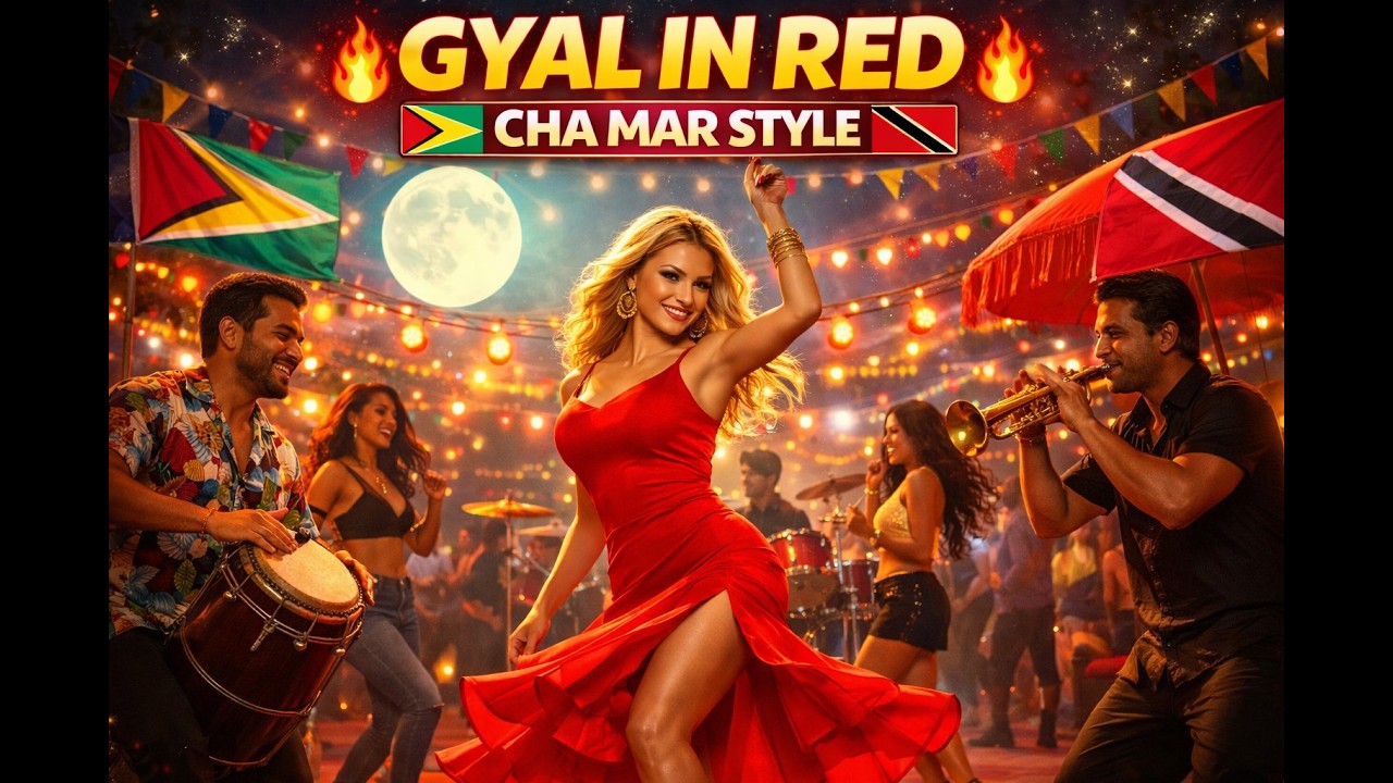 🔥GYAL IN RED #guyanesemusic #queensnewyork #trinidad #canada #orlando #neitherland #suriname #london