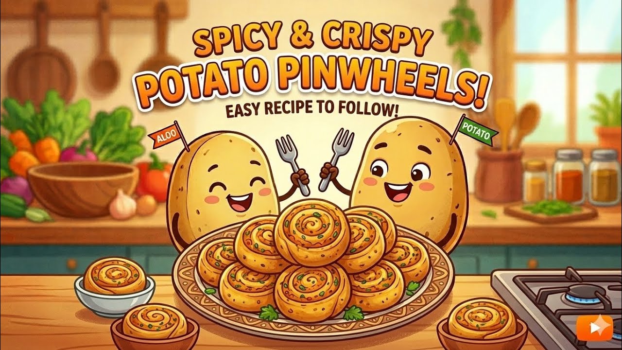 Crispy Potato Pinwheel Recipe | Aloo Pin Wheel Ghar Par Asaan Tareeke Se