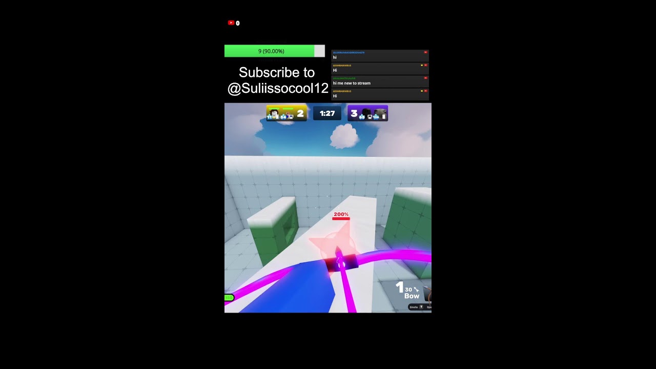 Playing Roblox Rivals 2v2 (Portrait)
