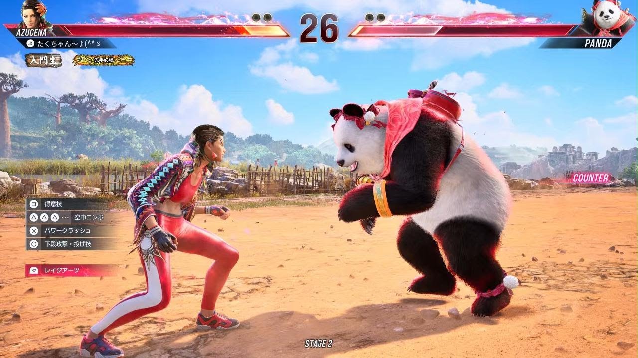 鉄拳8 AZUCENA 初見～♪v(・∀・*)(._.)_ SP技のみ　強いキャラですね‼️