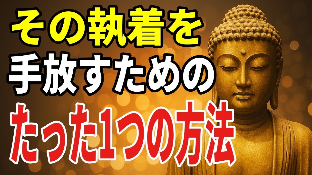 忘れたいのに忘れられない──執着を手放すたった１つの方法【ブッダの教え】
