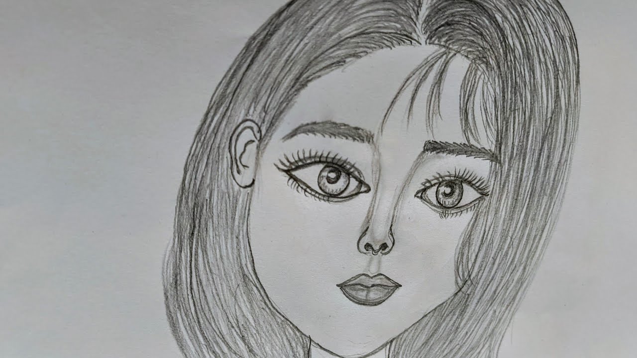 How to draw beautiful short hair styles girl #ruchikaartcreation #drawing #easyartlover #viralvideo 