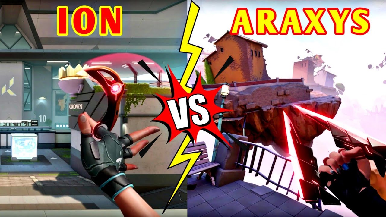 Ion Karambit VS Araxys Bio Harvester Comparison || Which  One Is The Best Knife Skin In Valorant ||