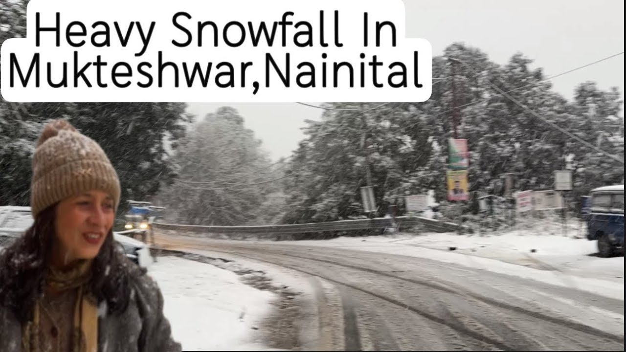 Snowfall in Mukteshwar,Nainital 23 -01-26 || Snowfall at Pahadi Safari Cottage,Home Stay 