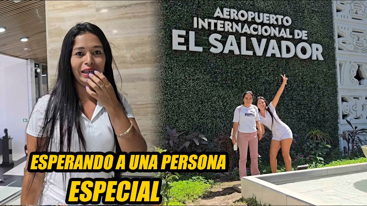 Angela esta nerviosa en el Aeropuerto de El salvador.🤗