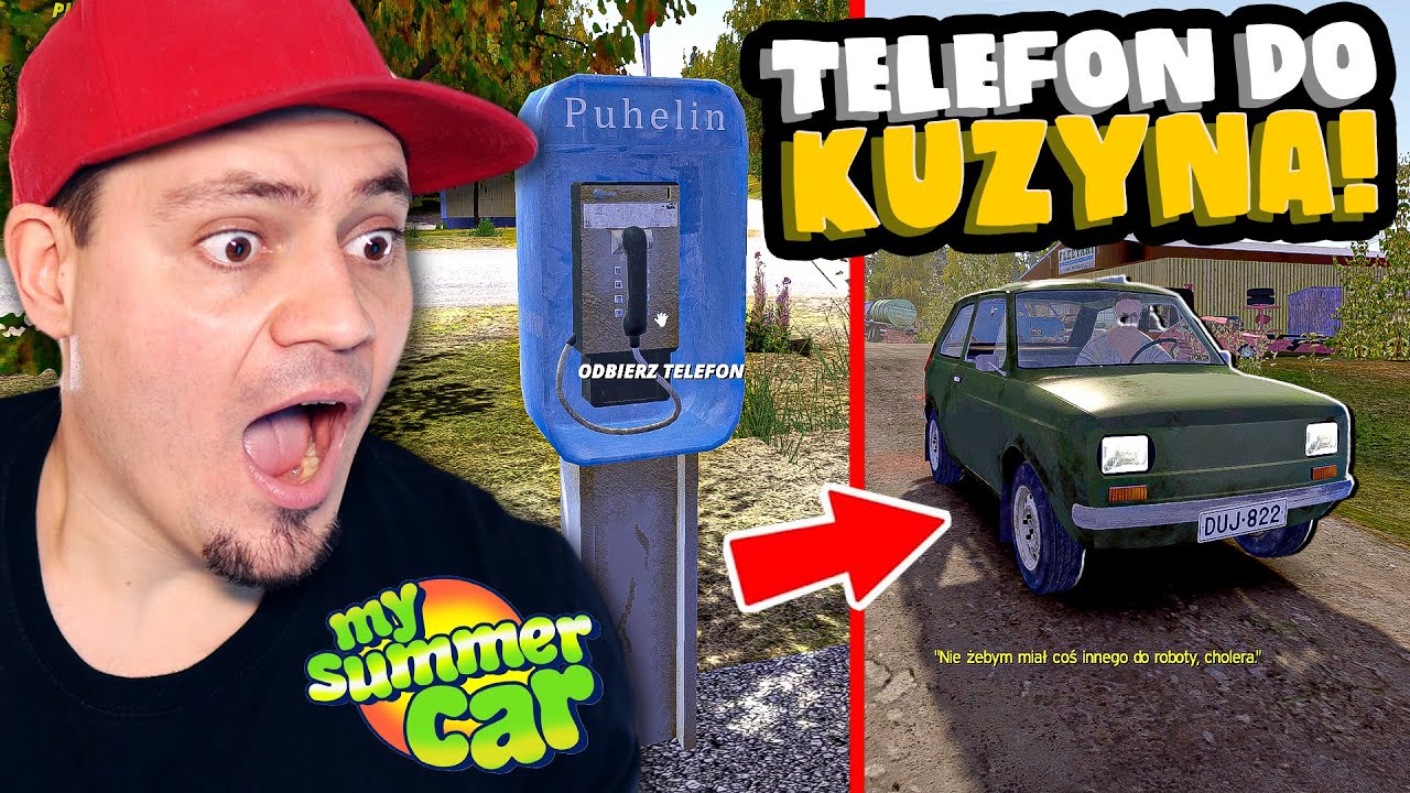🚘 NOWY TELEFON W MIEŚCIE DO KUZYNA! w *MY SUMMER CAR*! | My Summer Car Mody #107