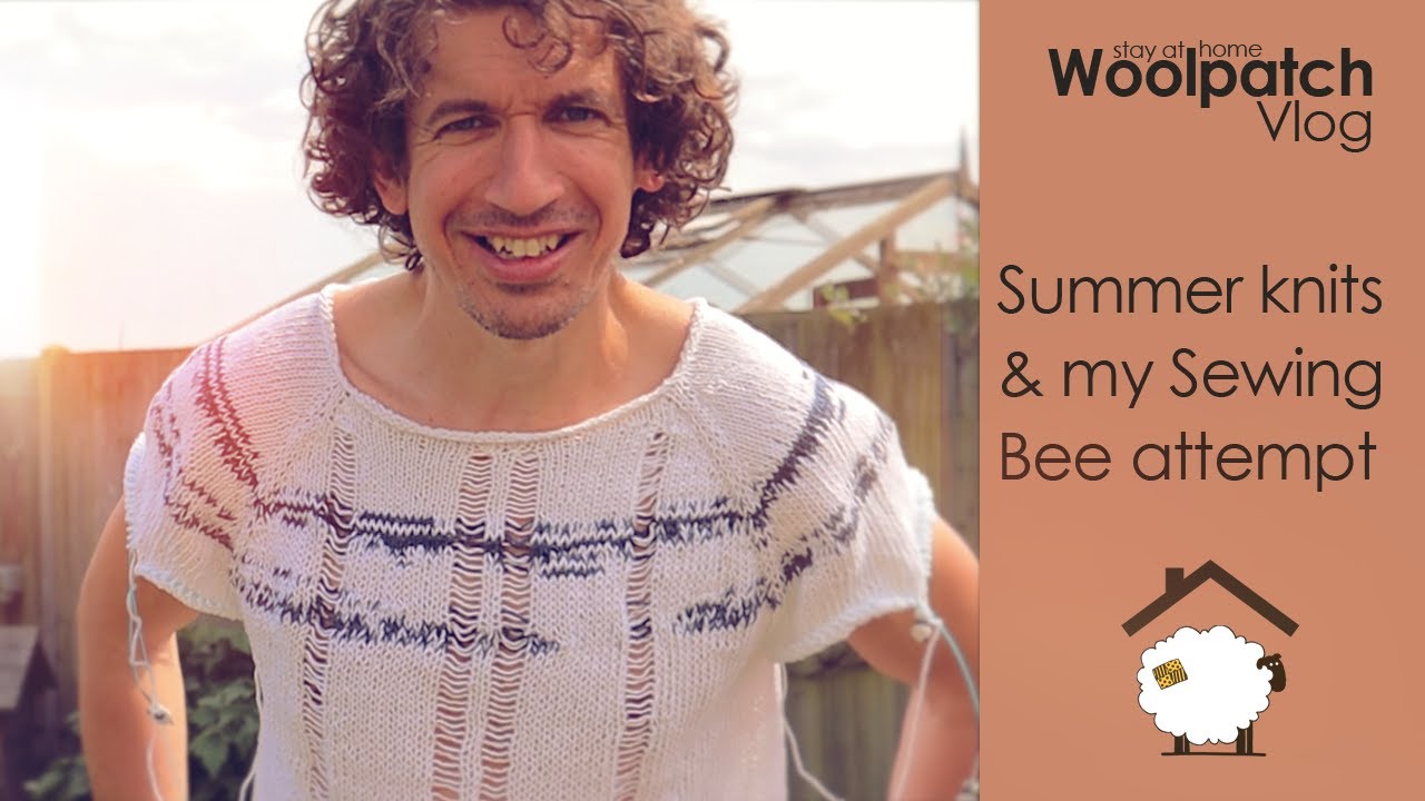 Knitting, Ladder Drop Stitch and Sewing Bee 3.5 hour challenge | Stay at home with The Woolpatch #3