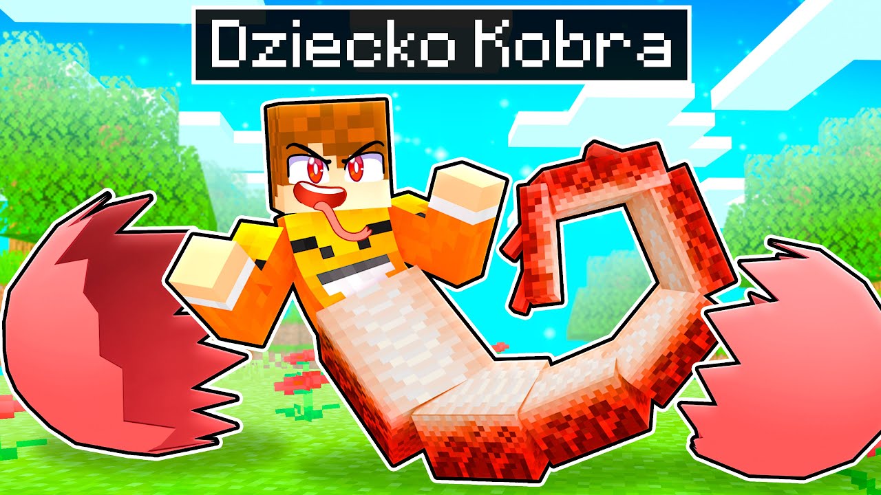 URODZIŁEM SIĘ JAKO MAŁA KOBRA w Minecraft!