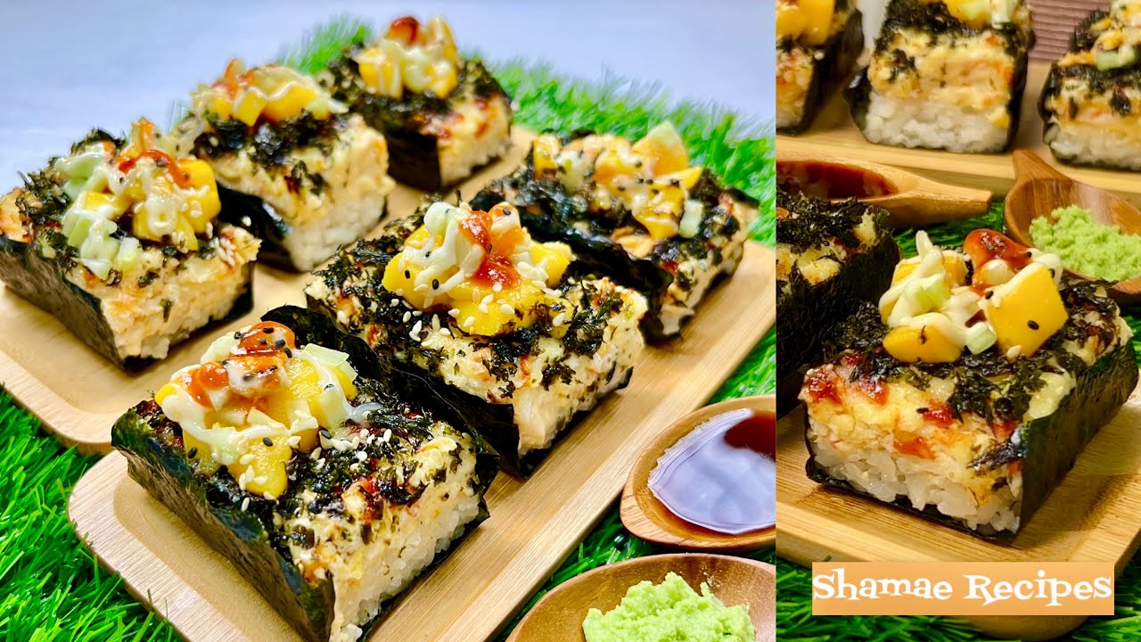💯 The Best  🍣 MANGO KANI SUSHI BAKE RECIPE | Quick & Easy Sushi Ideas at home.