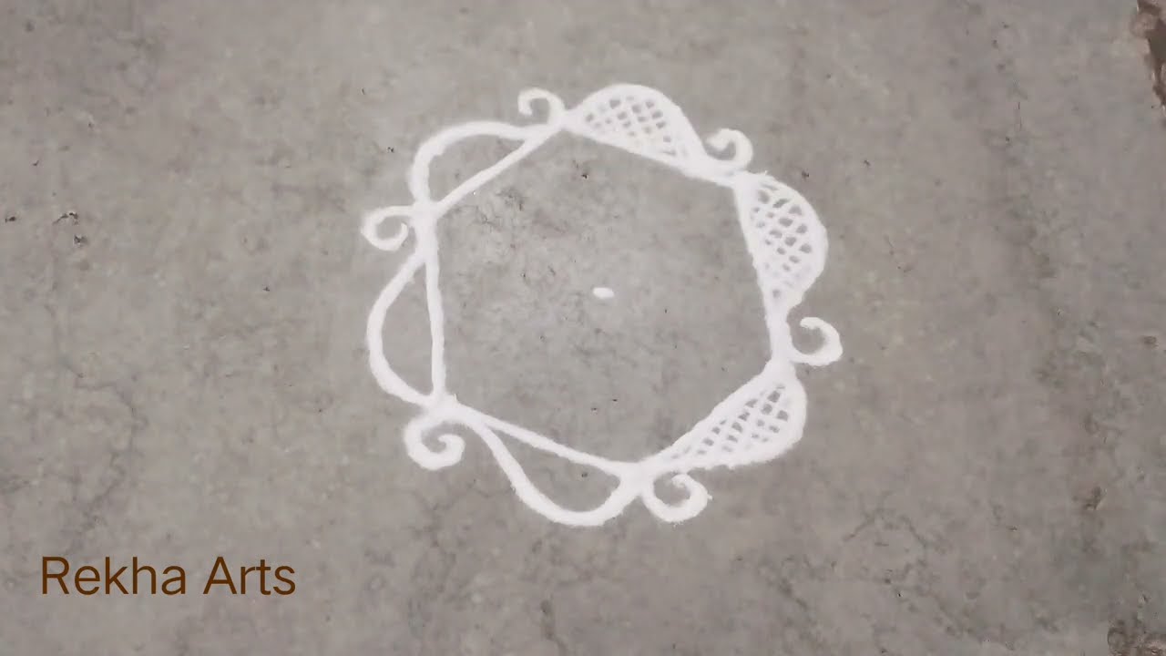 Daily use rangoli || rangoli || rangoli design ||simple rangoli || free hand rangoli || Rekha Arts