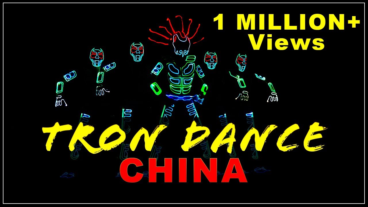 Best Tron Led Dance Show in Harbin Ice Festival China by Skeleton Dance Crew from India