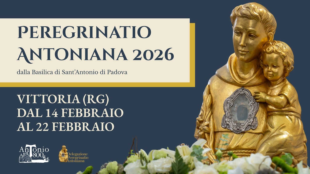 Peregrinatio 2026: le reliquie di Sant’Antonio in cammino verso Vittoria