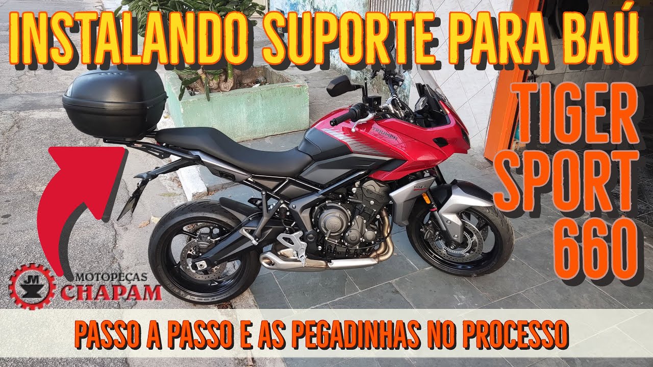 Suporte para Baú Tiger Sport 660 - Chapam - Passo a passo e Pegadinhas