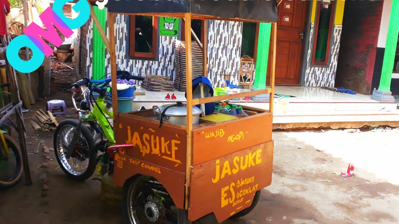contoh gerobak jualan !unik @caksempoldjadul #gerobakmotor #gerobakchannel