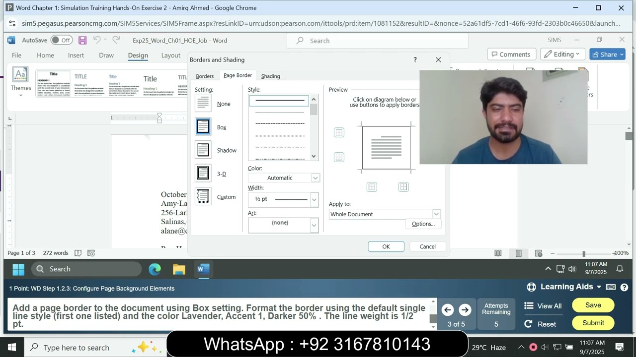 Word Chapter 1 Simulation Training Hands-On Exercise 2 | Word Chapter 1 Simulation Exam Hands-On