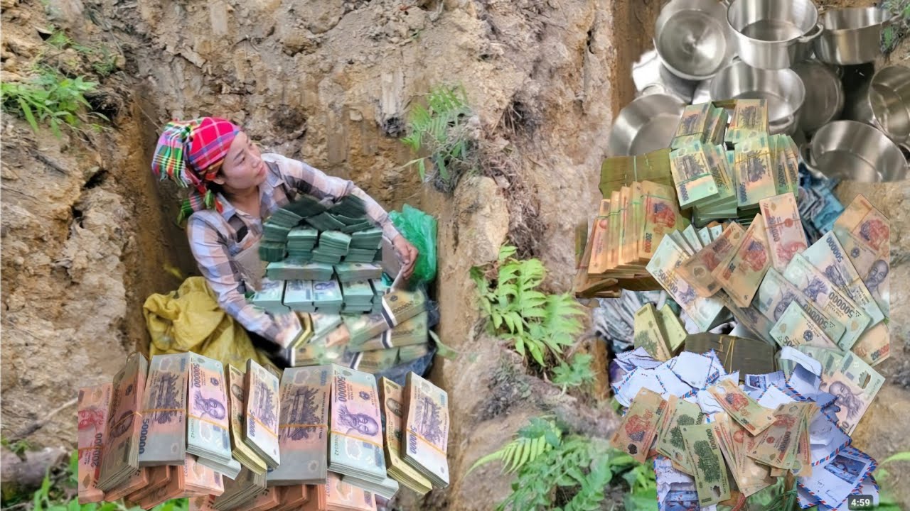 260-Day Challenge: Poor girl finds 360 million VND while scavenging for scrap metal.