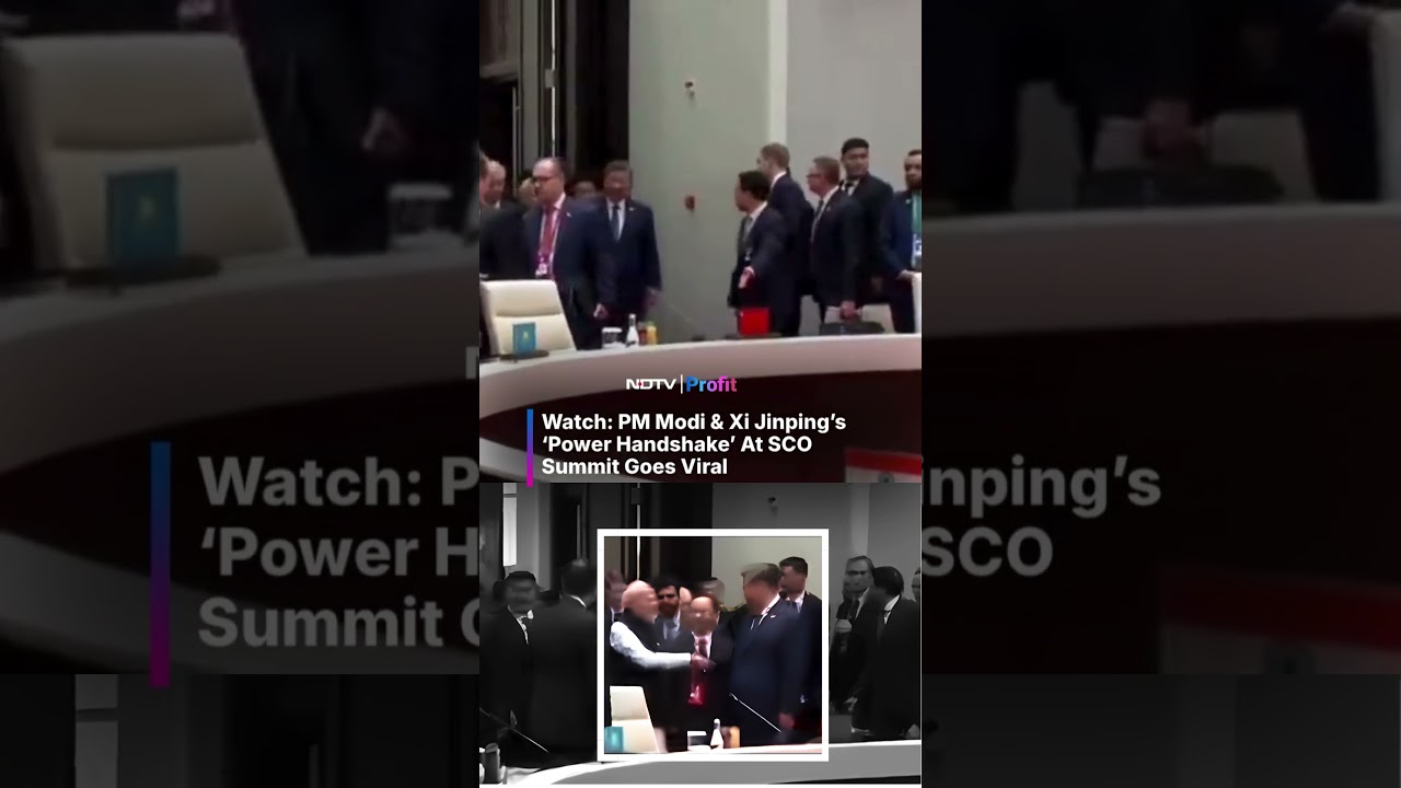 Watch: PM Modi & Xi Jinping&rsquo;s &lsquo;Power Handshake&rsquo; At SCO Summit Goes Viral | #shorts