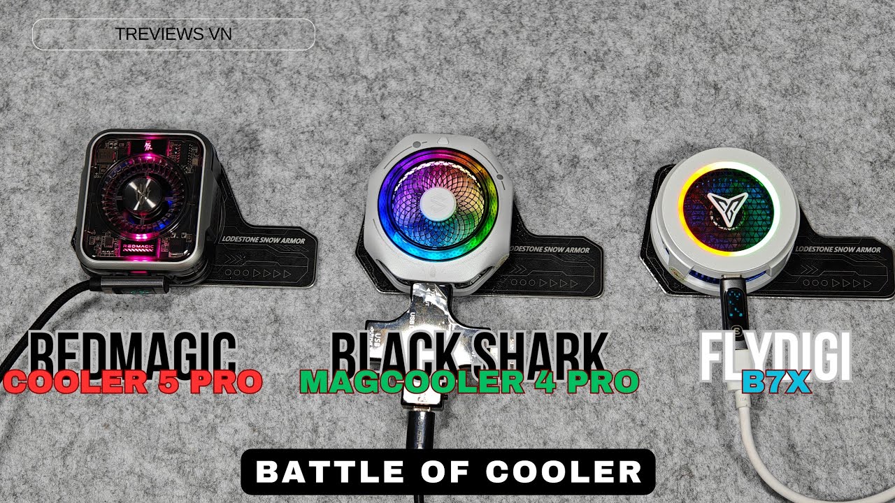 Battle of Coolers: Black Shark Magcooler 4 Pro Vs Redmagic Cooler 5 Pro Vs Flydigi B7X