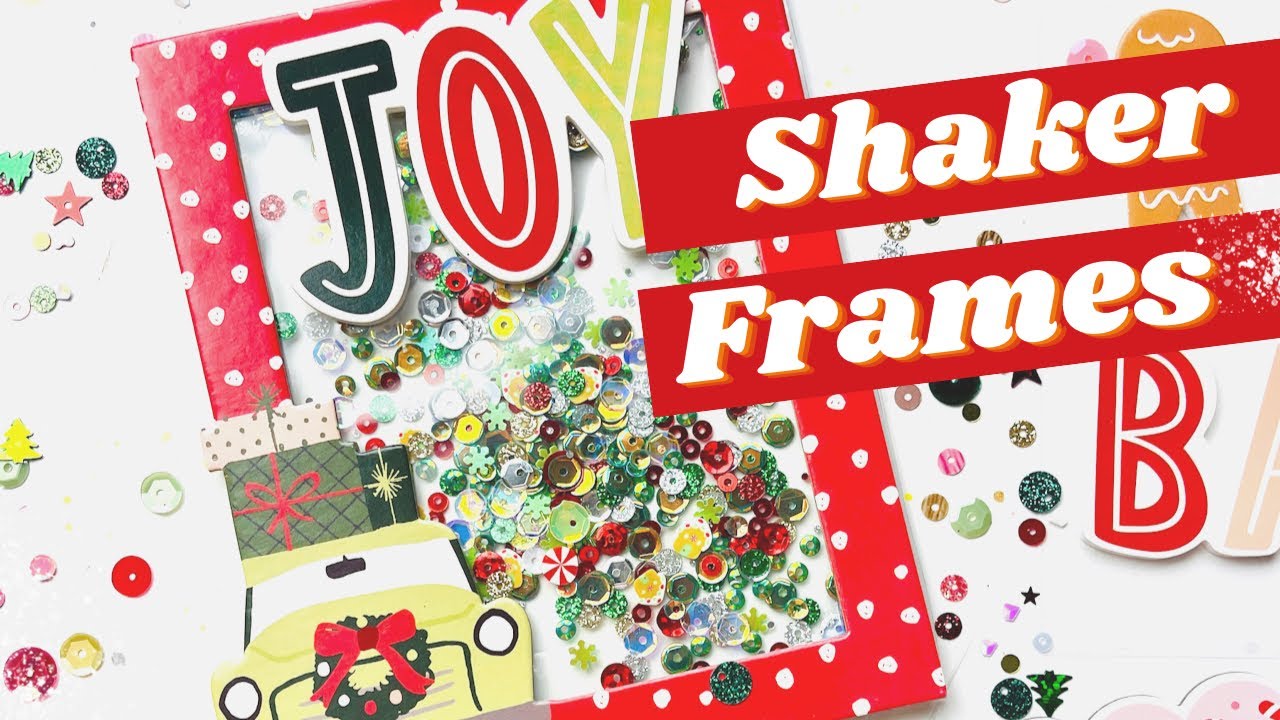 CHRISTMAS SEQUIN FRAME SHAKERS (no sew, no fuse tool) ✨ Sequins Series & Tis the Season YouTube Hop