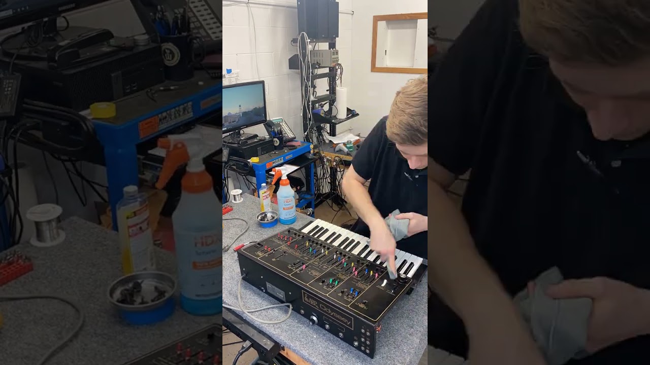 Cleaning up a 70's ARP Odyssey with the EMI Audio Repair Department