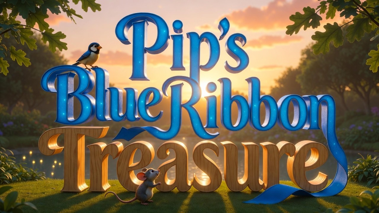Pip the Sparrow and the Silky Blue Ribbon Bedtime Story Book for Preschoolers