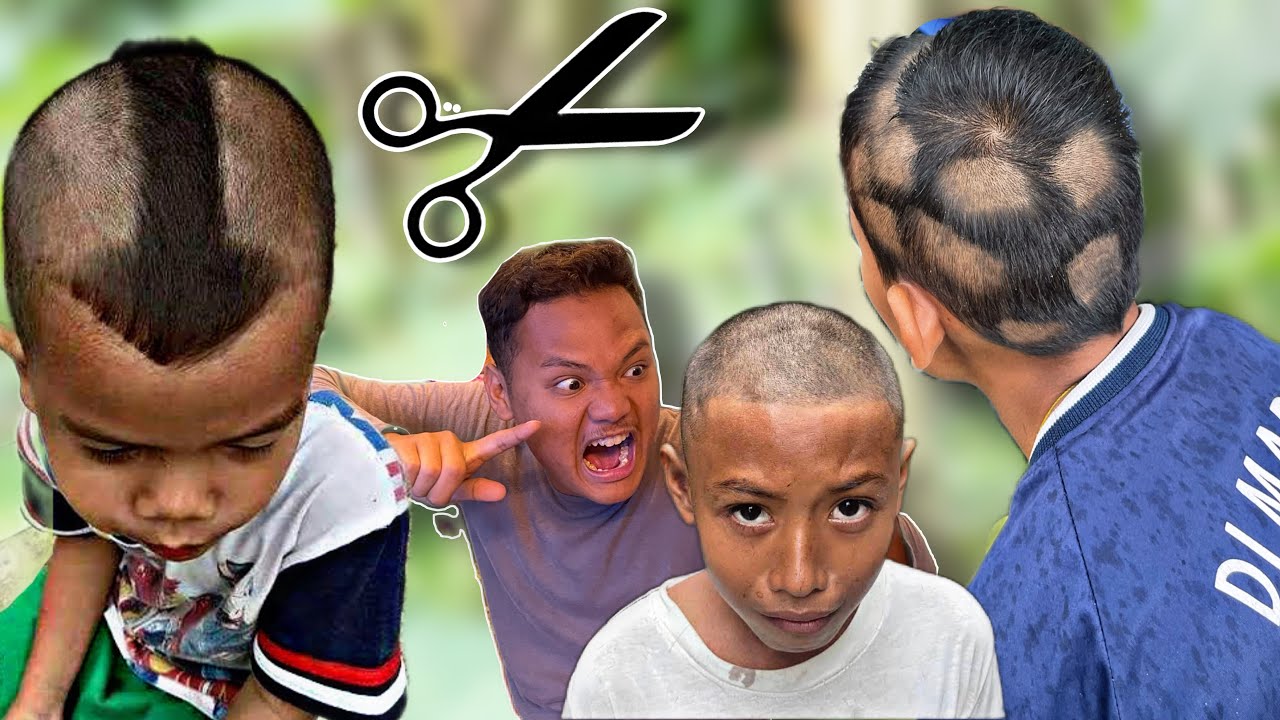 Prank botakin rambut bocil sampe Emak Nya datang kerumah marah marah 🗿