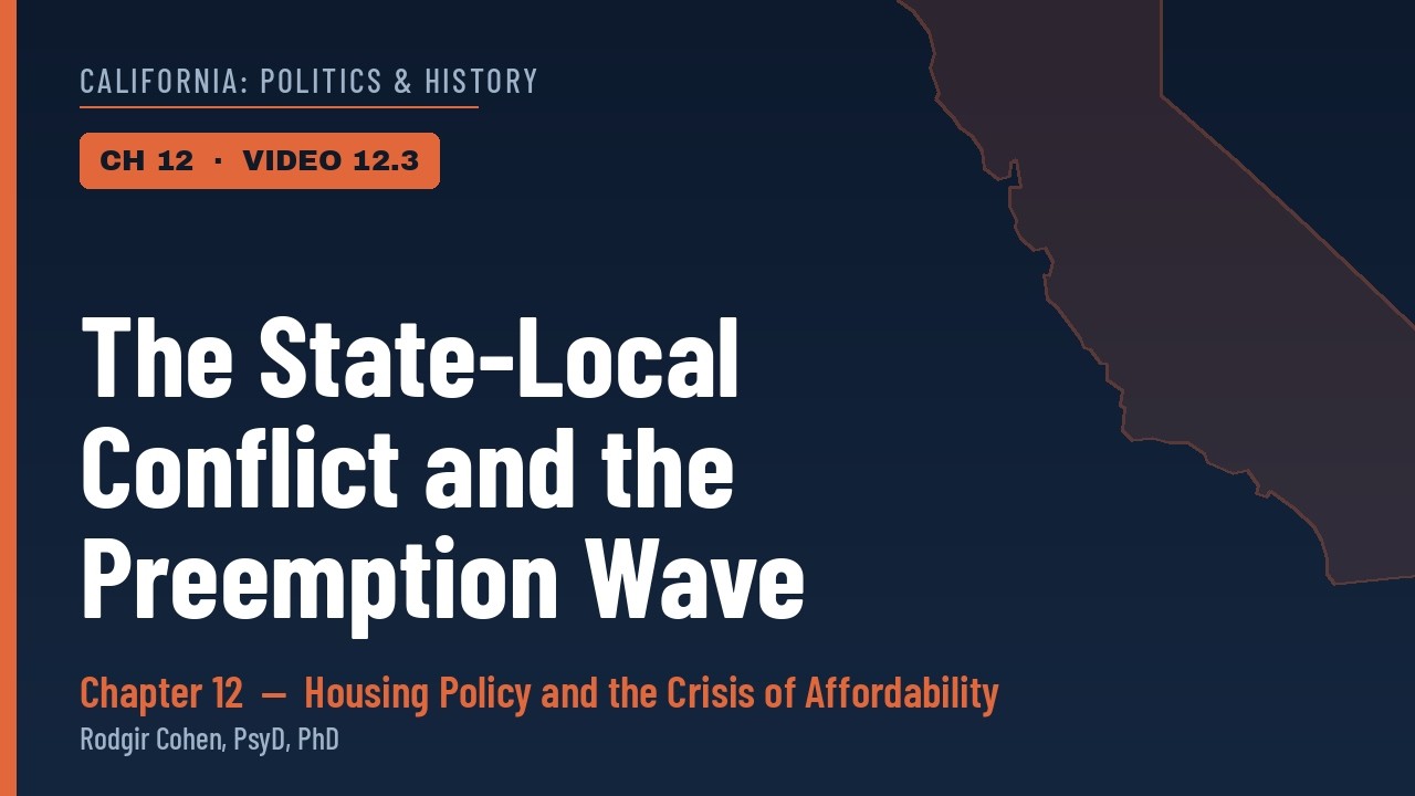 12.3 &mdash; The State Local Conflict and the Preemption Wave