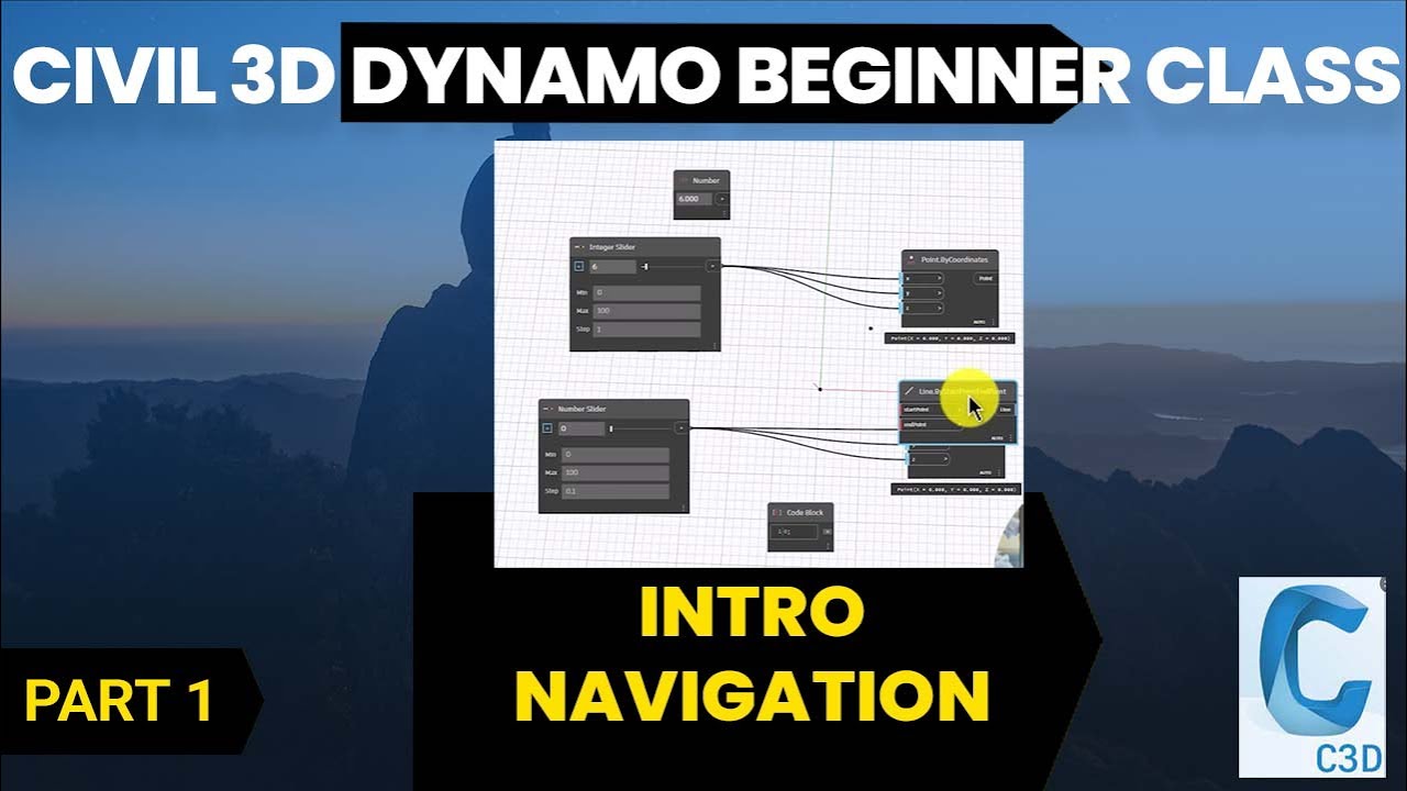 Civil 3D Dynamo Beginner: 01 Navigation and Geometry Scale Vimeo