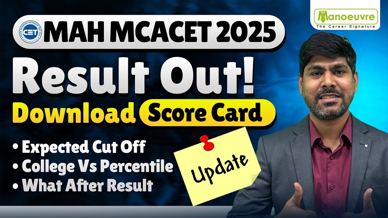 MAH MCACET 2025 : RESULT OUT !! Expected Cut Off | College vs Percentile | What After Results?