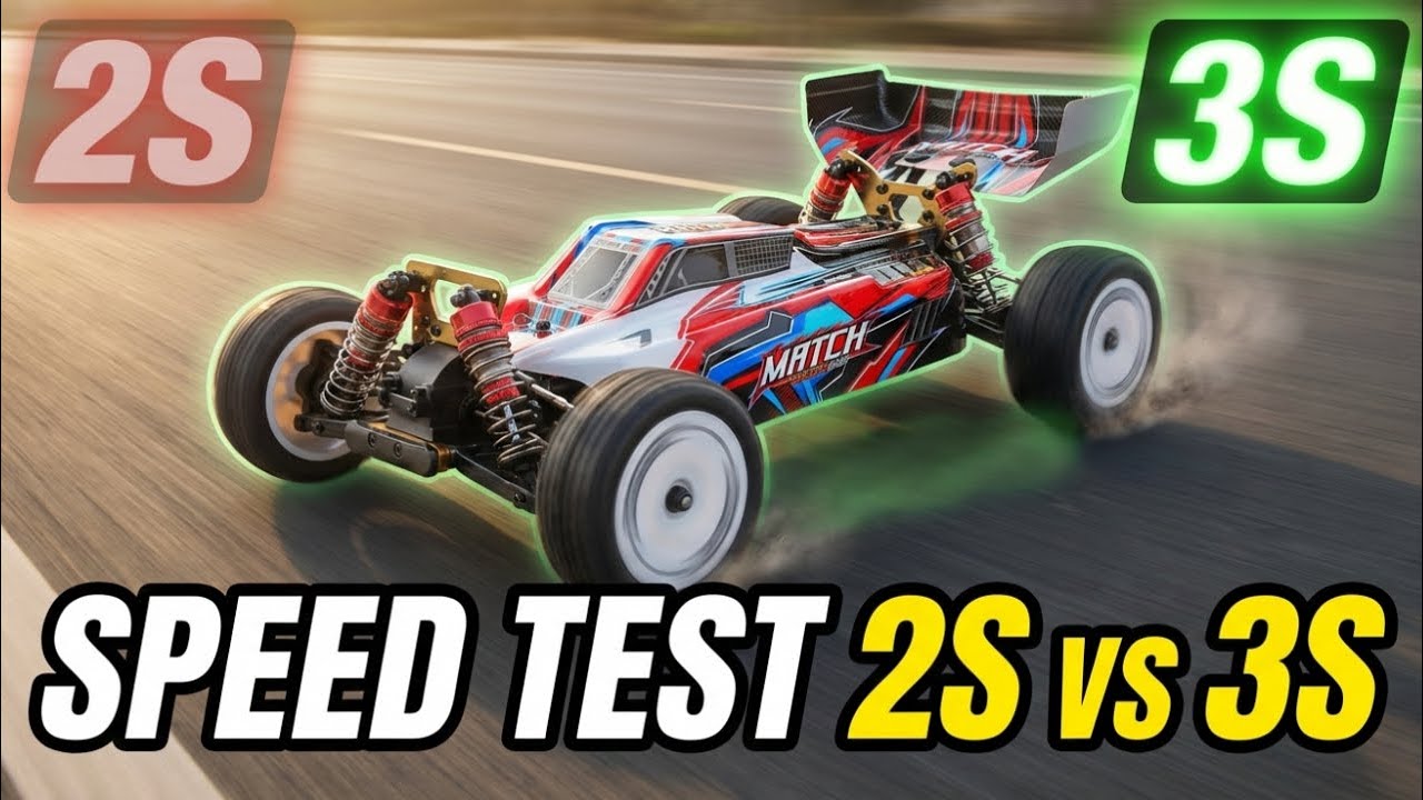 WLTOYS 104001 SPEED TEST ON 3S! Stock Brushed Motor + New ESC & Servo Upgrade - GPS RESULTS! 🚀