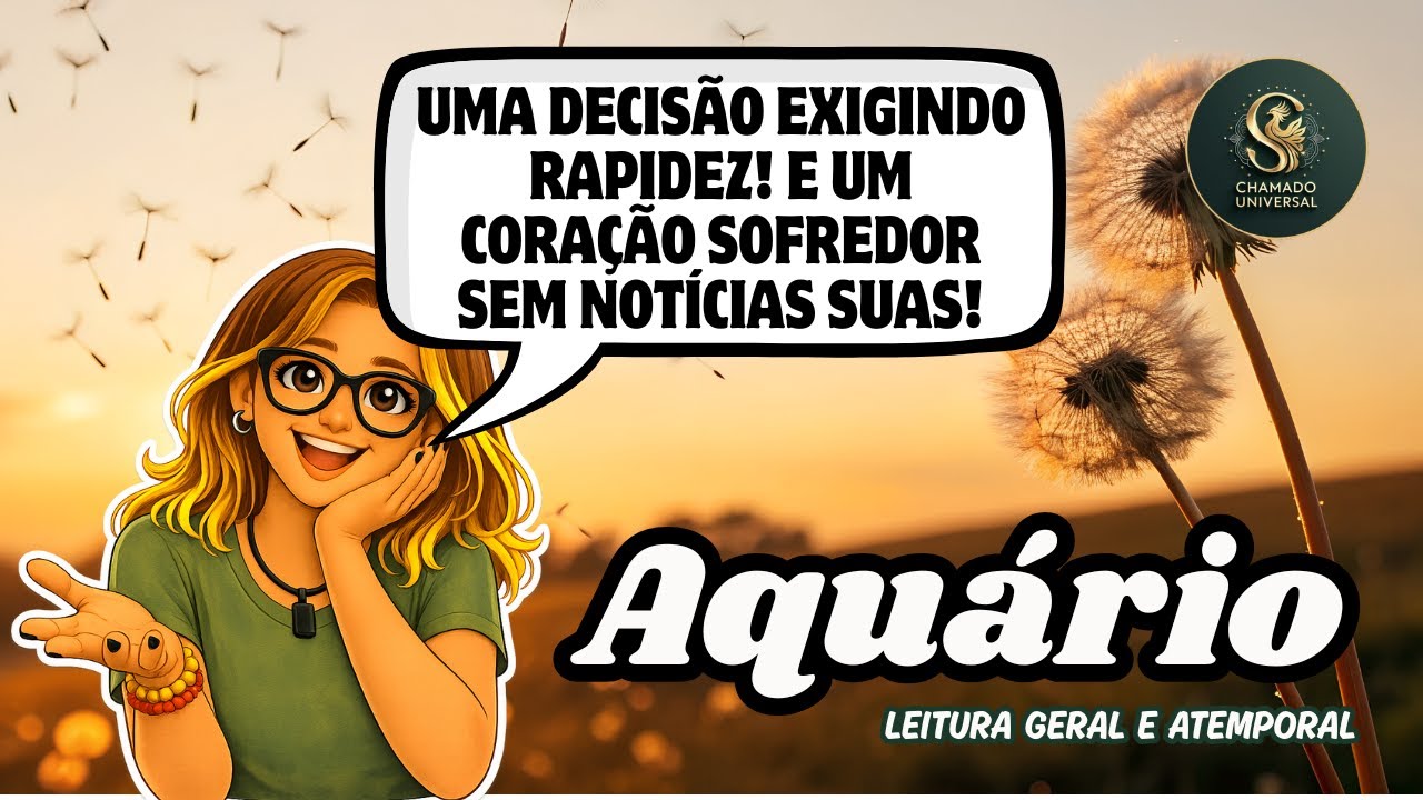 ♒ AQUÁRIO • UMA DECISÃO EXIGINDO RAPIDEZ! E UM CORAÇÃO SOFREDOR SEM NOTÍCIAS SUAS!