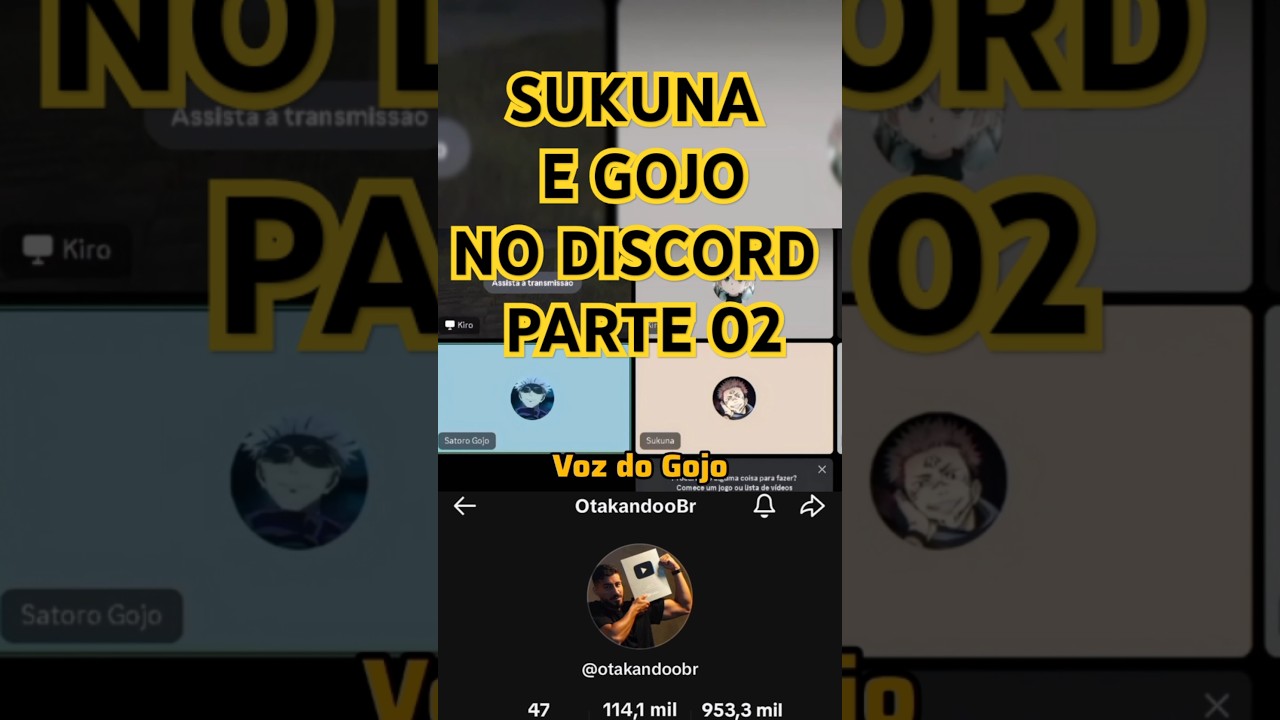 Sukuna e Gojo no Discord Parte2 #sukuna #jujutsukaisen #anime #gojo #memes #discord