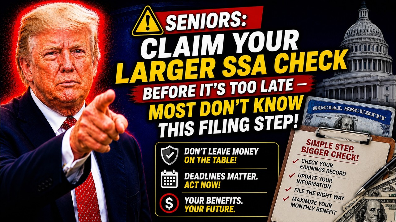 Seniors: Claim Your Larger SSA Check Before It&rsquo;s Too Late &mdash; Most Don&rsquo;t Know This Filing Step